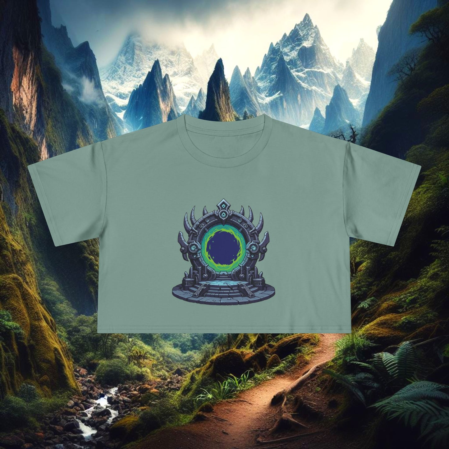 Dark Portal Women's Crop Tee