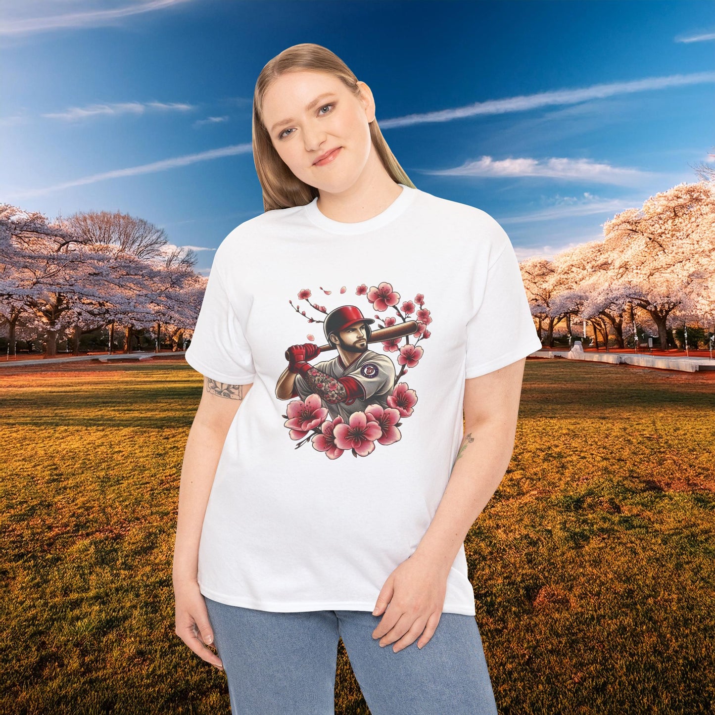 Washington Baseball Cherry Blossom Tee
