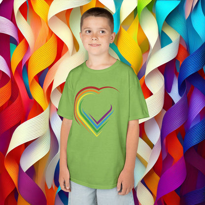 Rainbow Heart Kids Tee