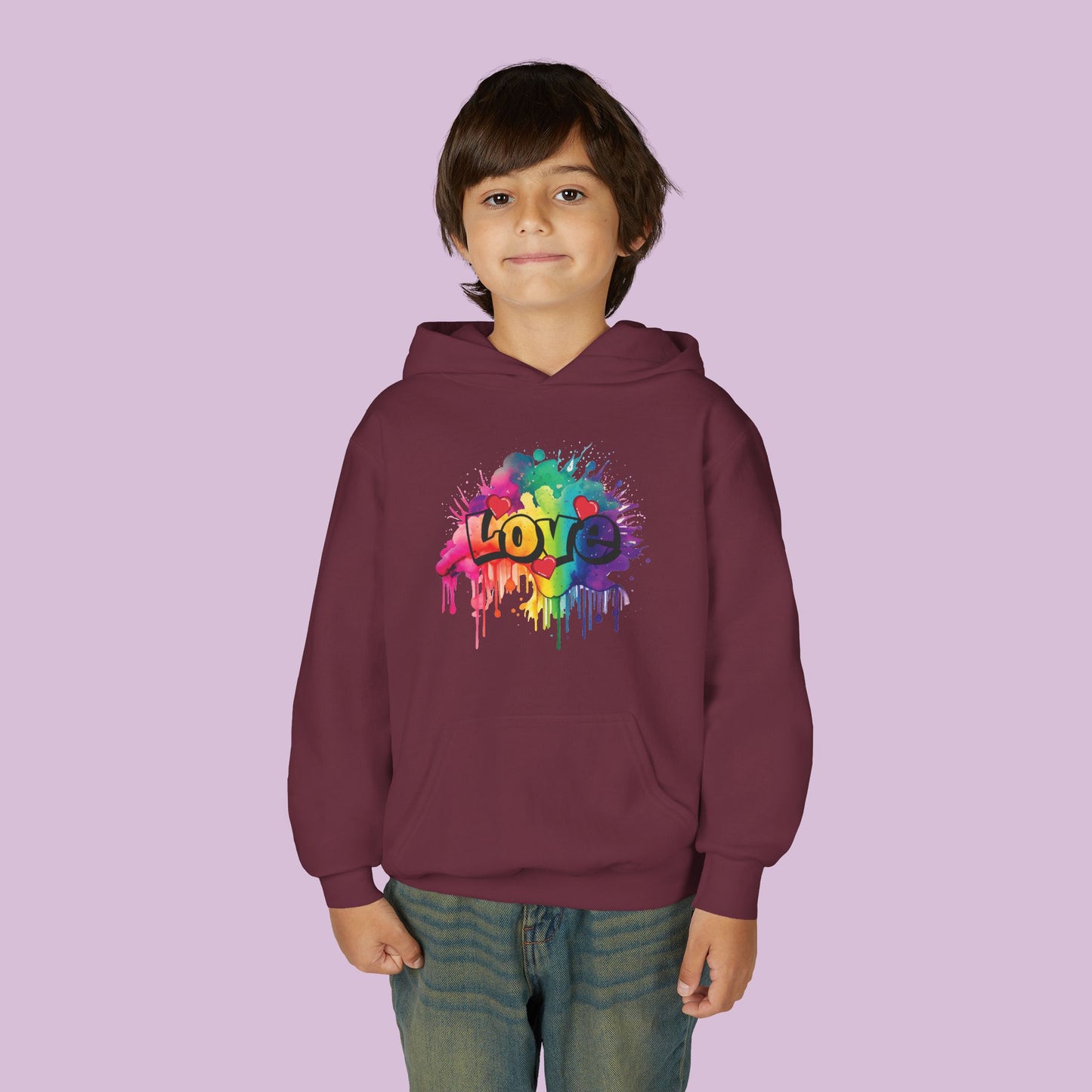 Love Color Bomb Youth Hoodie