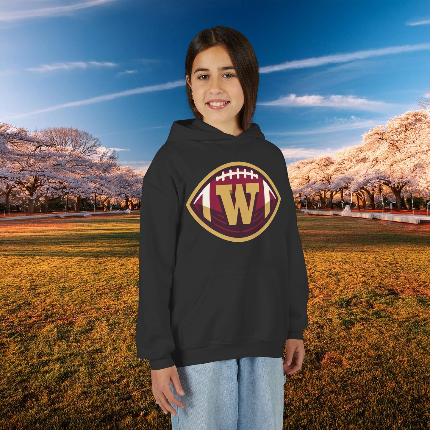 Washington Football Logo Youth Hoodie
