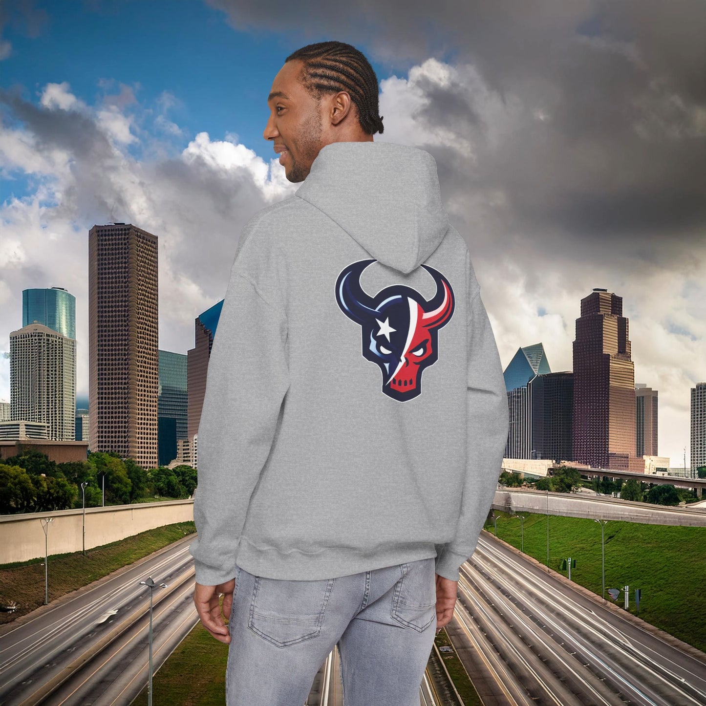 Houston Skull Hoodie
