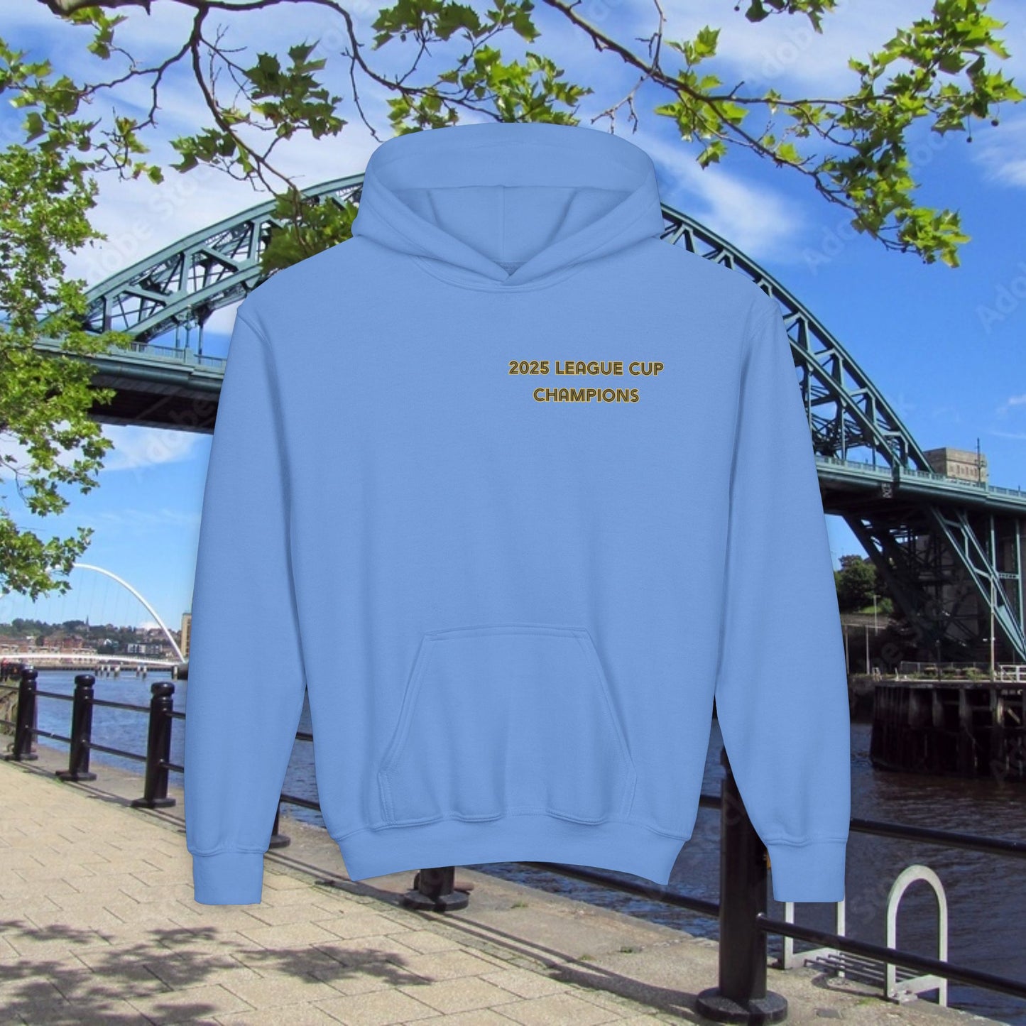 Newcastle Cup Champions Crest Youth Hoodie