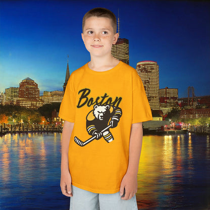 Boston Hockey Bear Kids Tee