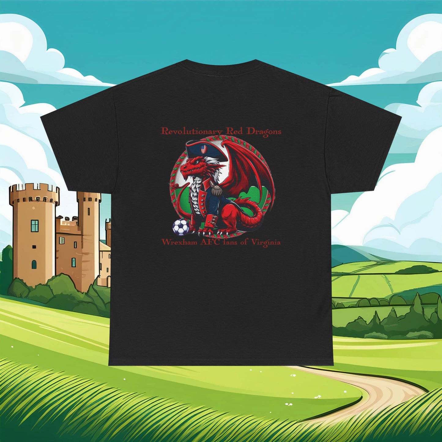 Revolutionary Red Dragons Front & Back Logo Tee