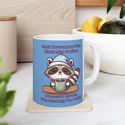 Raccoon Coffee Ceramic Mug (11oz/15oz)