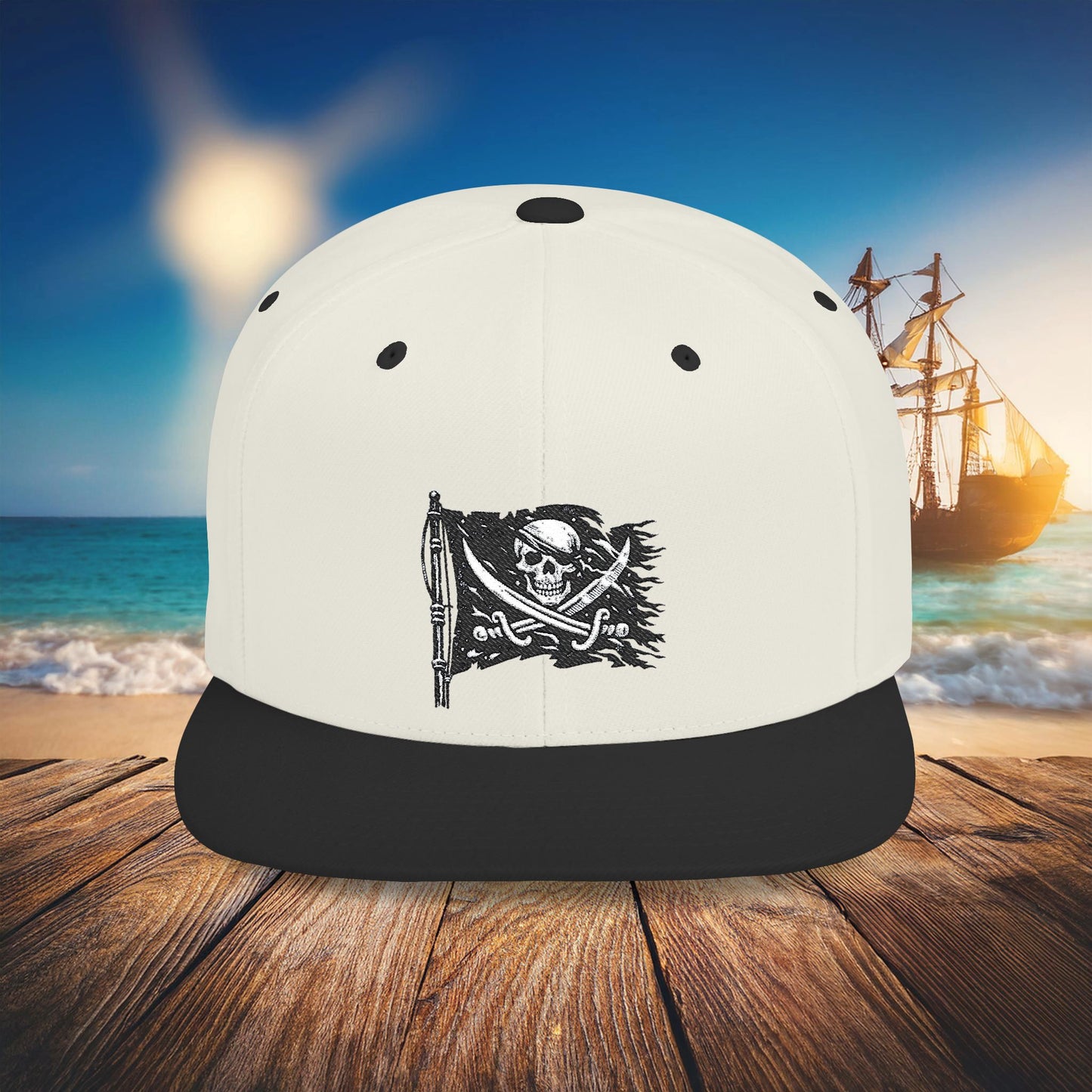 Jolly Roger Flat Bill Snapback