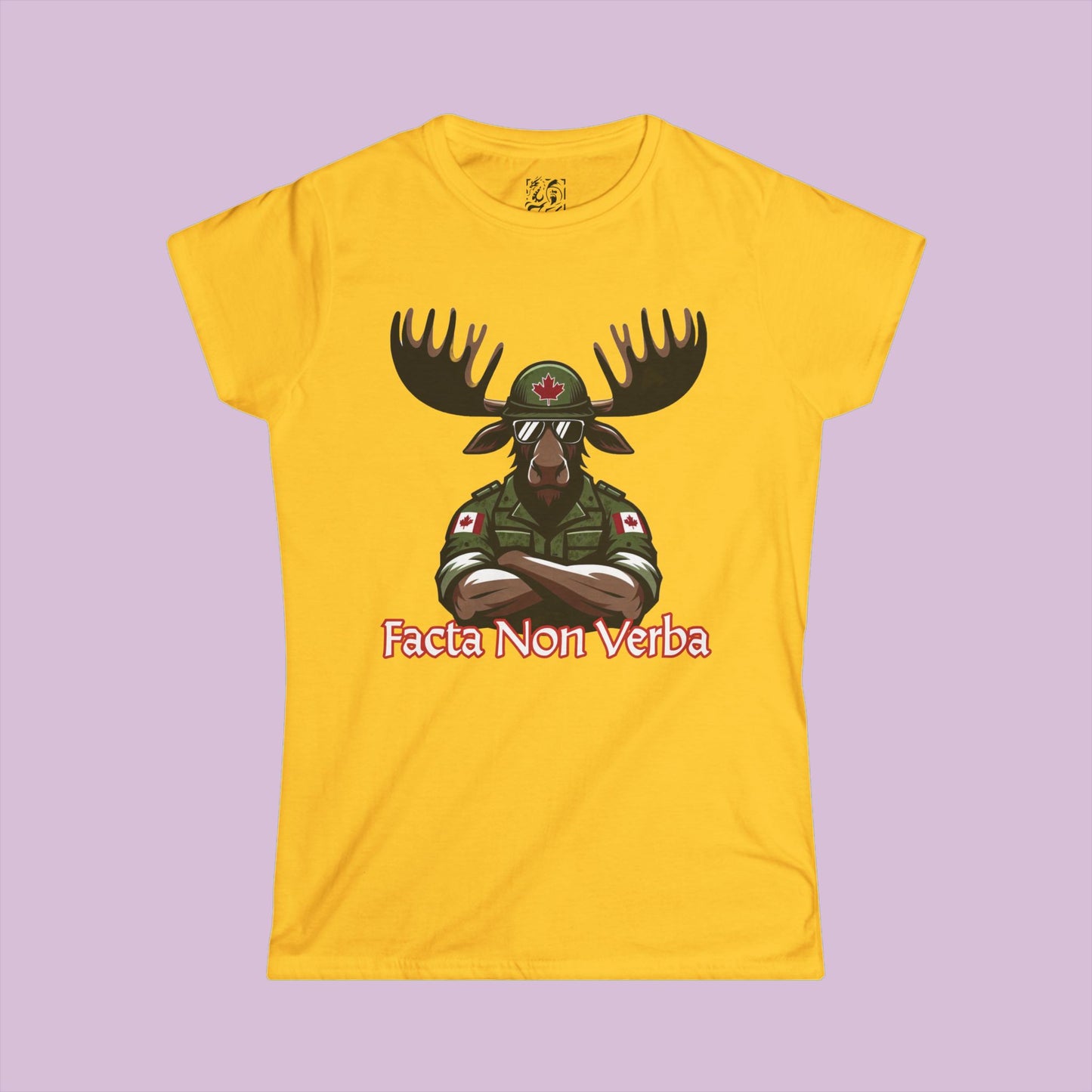 Canadian Moose "Facta Non Verba" Women's Softstyle Tee