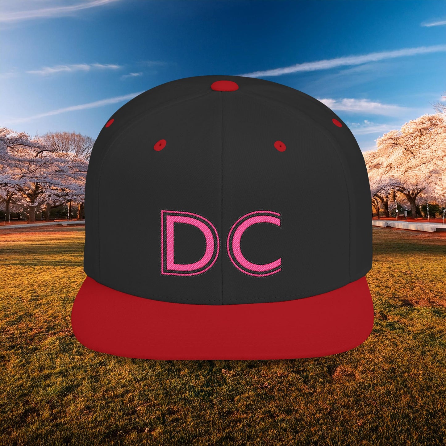 DC Flat Bill Snapback - Pink