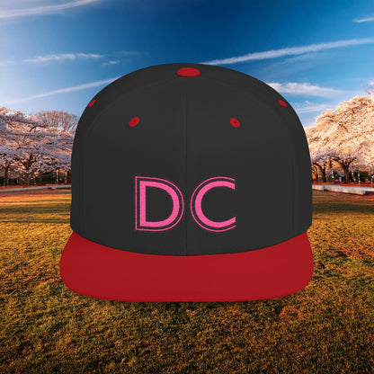 DC Flat Bill Snapback - Pink