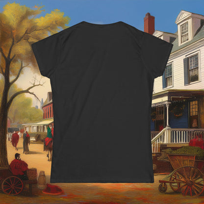 Revolutionary Red Dragons Crest Women's Softstyle Tee