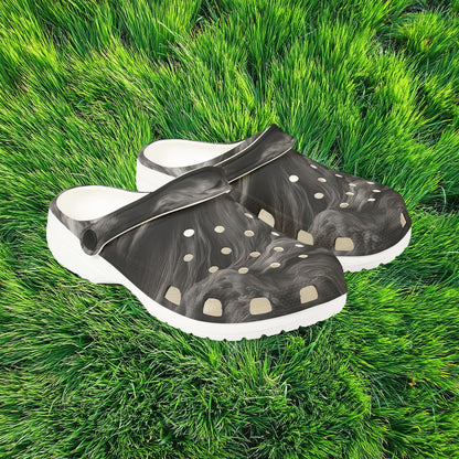Smoke Pattern Foam Clogs