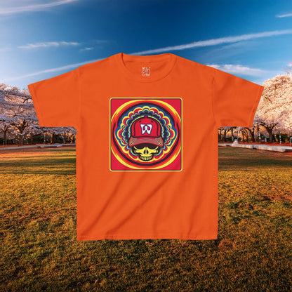 Psychedelic Funky W Skull Kids Tee