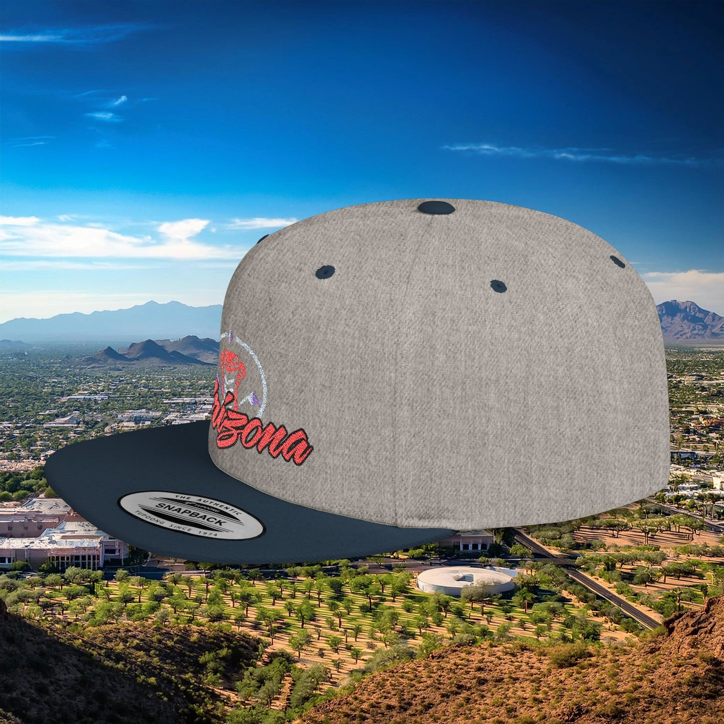 Arizona Baseball Logo Flat Bill Snapback