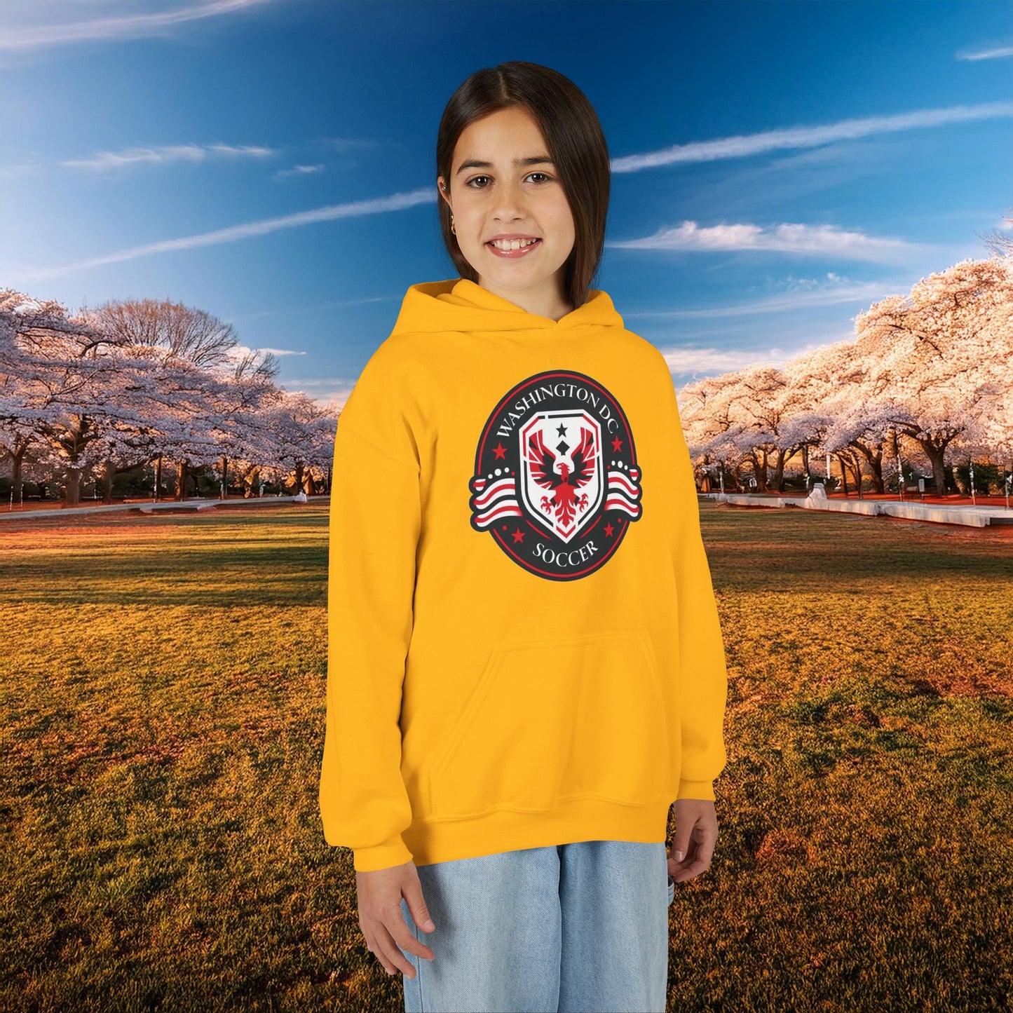DC United Crest Youth Hoodie