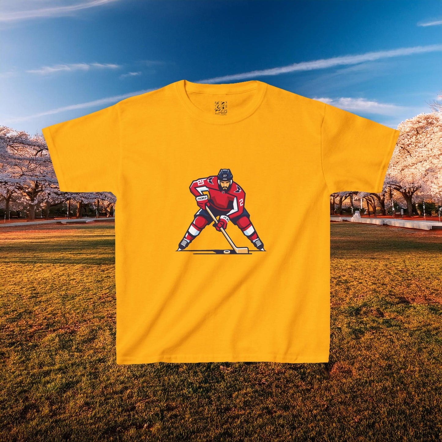 Washington Hockey Player Kids Tee