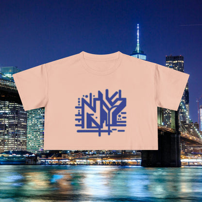 NY Subway Grafitti Women's Crop Tee