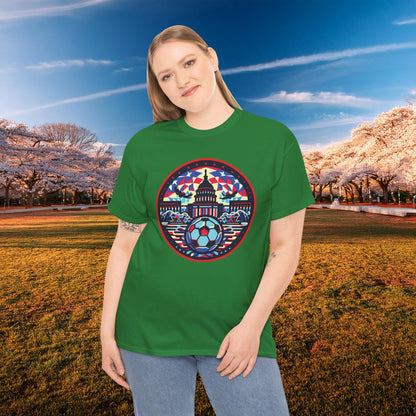 Vibrant Geometric DC Soccer Tee