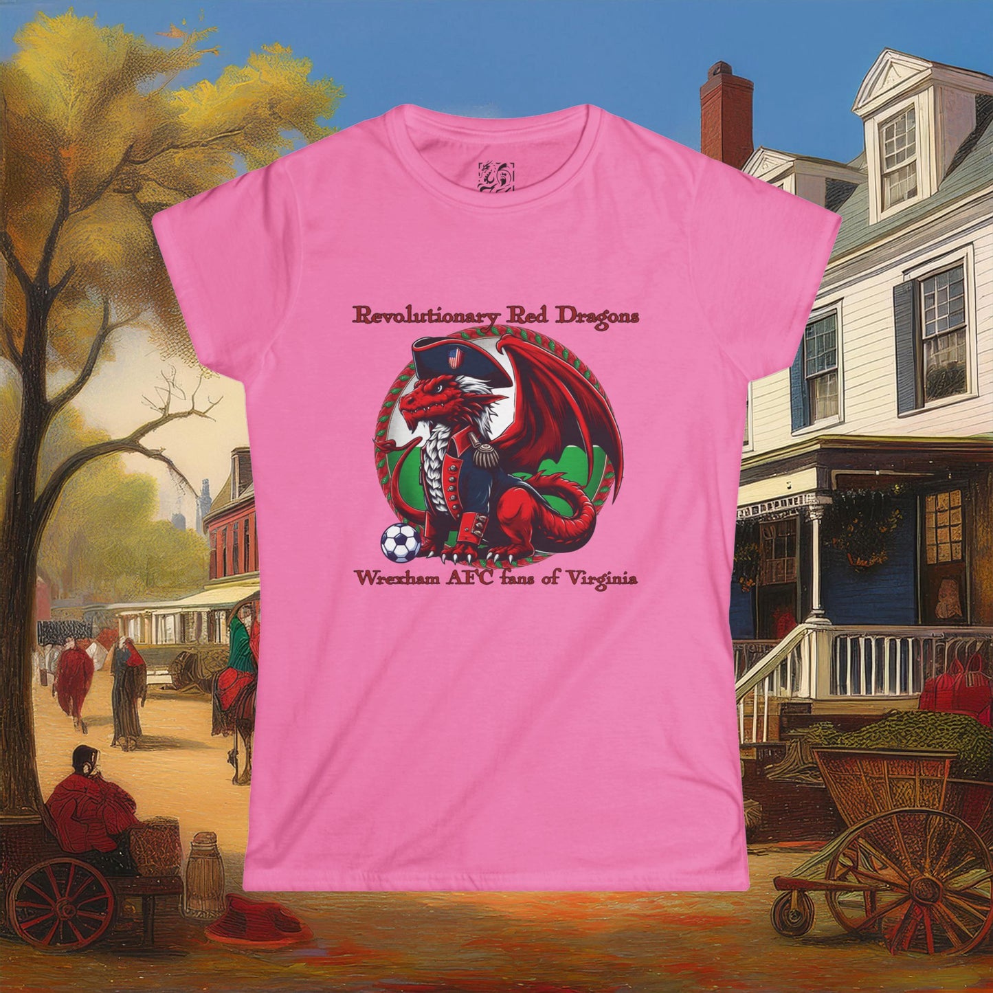 Revolutionary Red Dragons Logo Women's Softstyle Tee