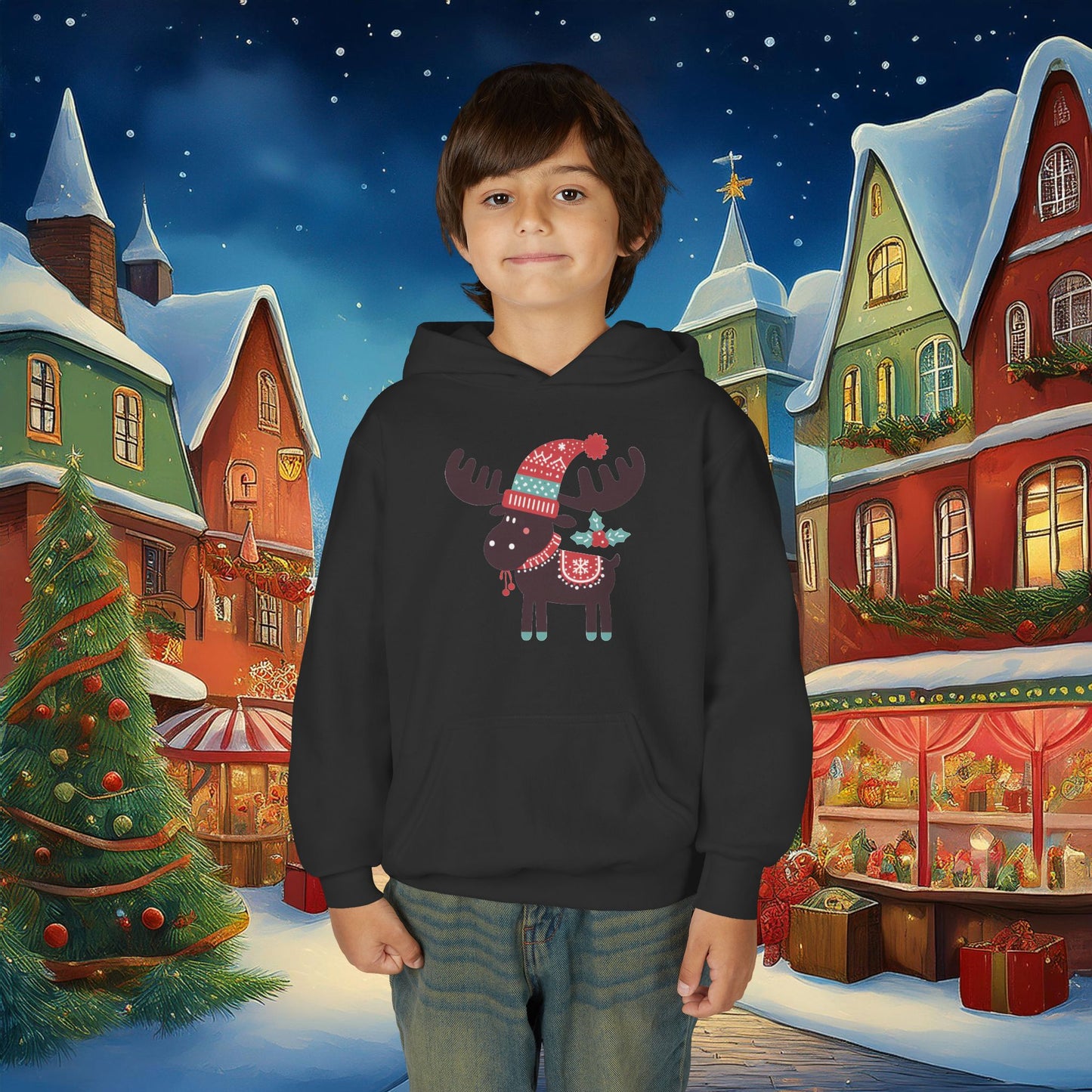 Christmoose Youth Hoodie