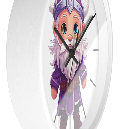 Purple Viking Wall Clock