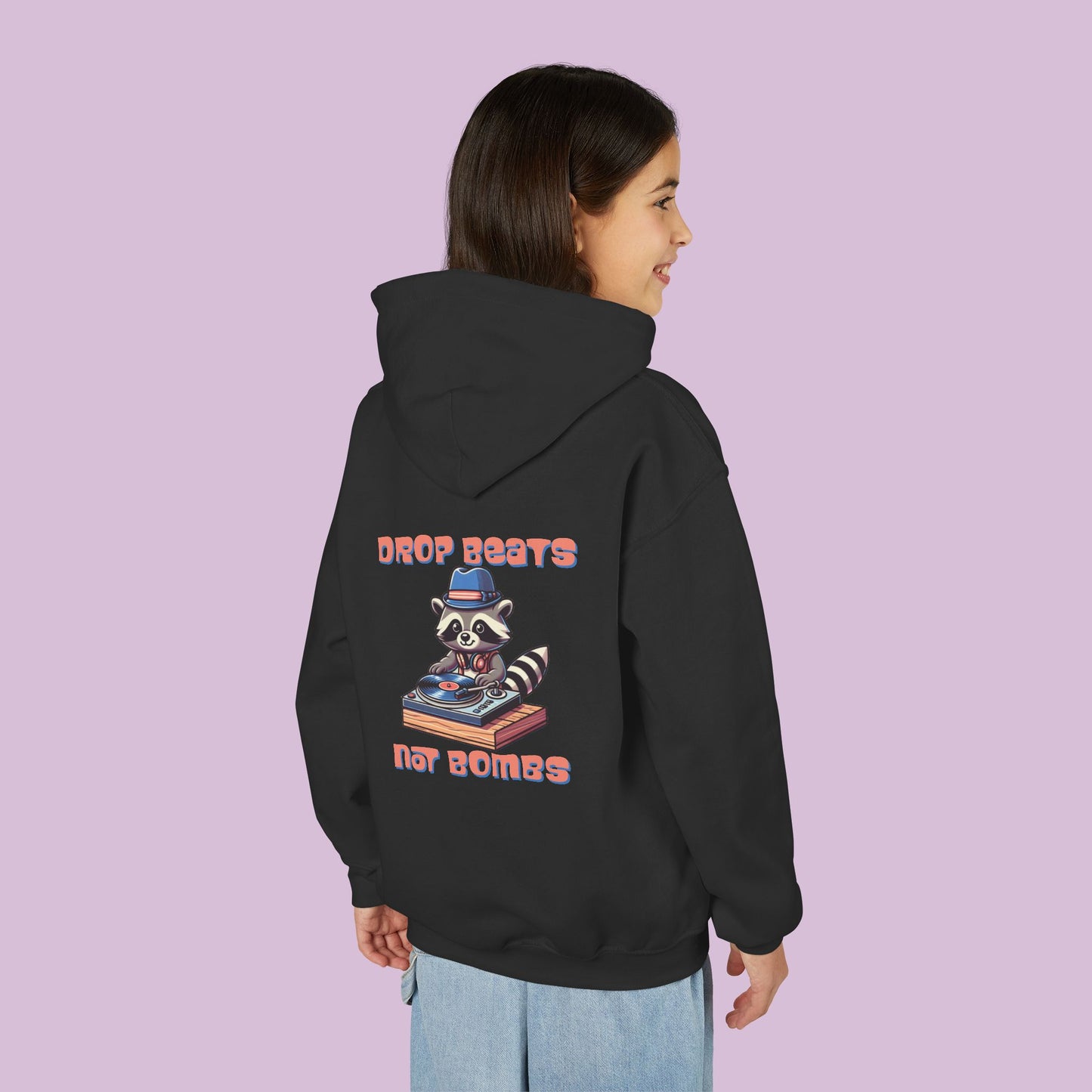 "Beats Not Bombs" Peace Youth Hoodie