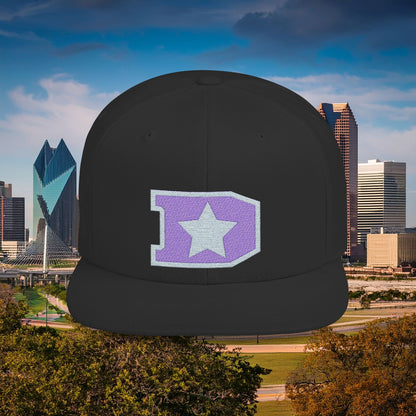 Dallas D Flat Bill Snapback with Star