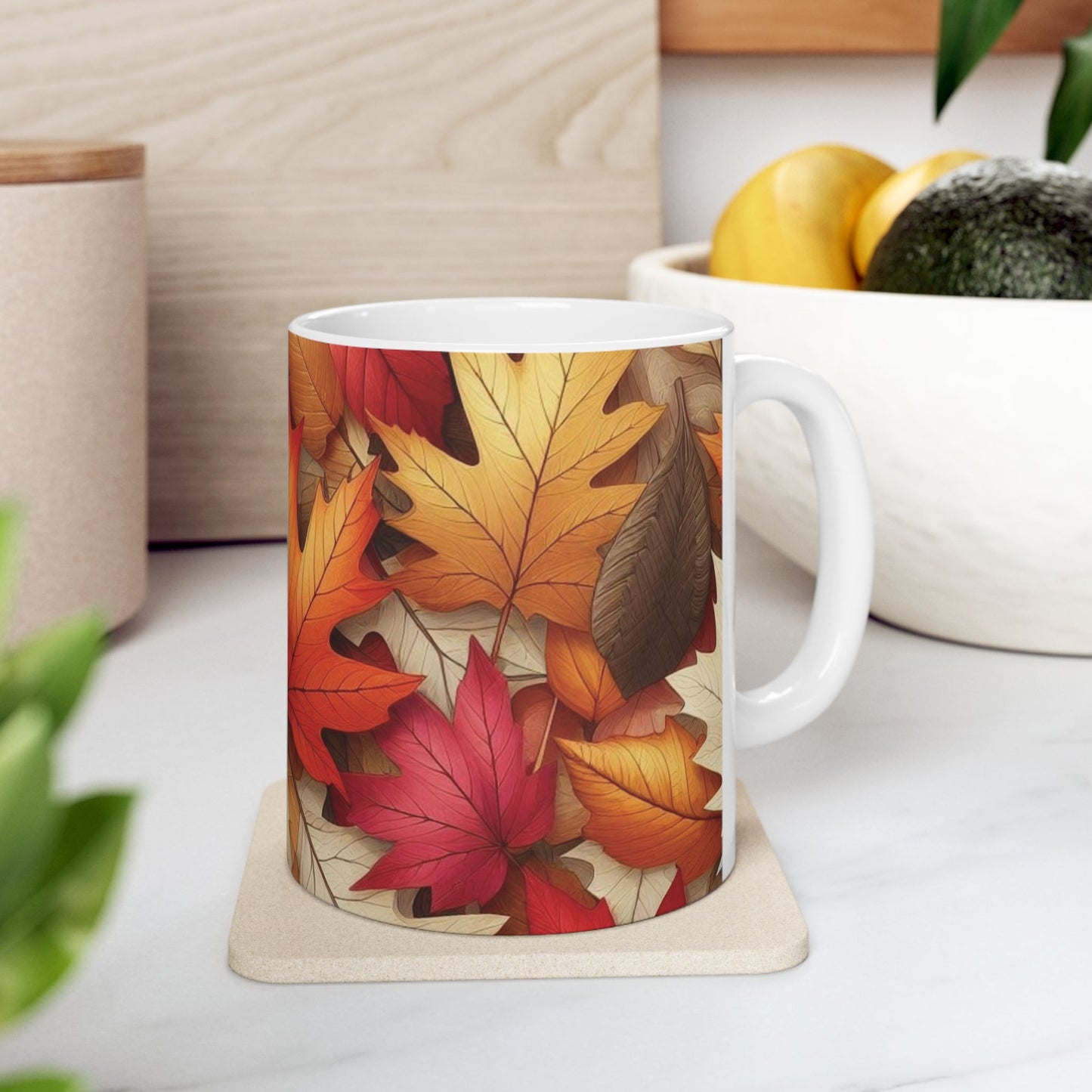 Autumn Leaves Ceramic Mugs (11oz\15oz)