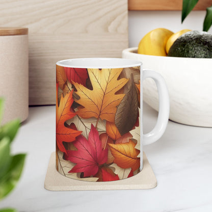 Autumn Leaves Ceramic Mugs (11oz\15oz)