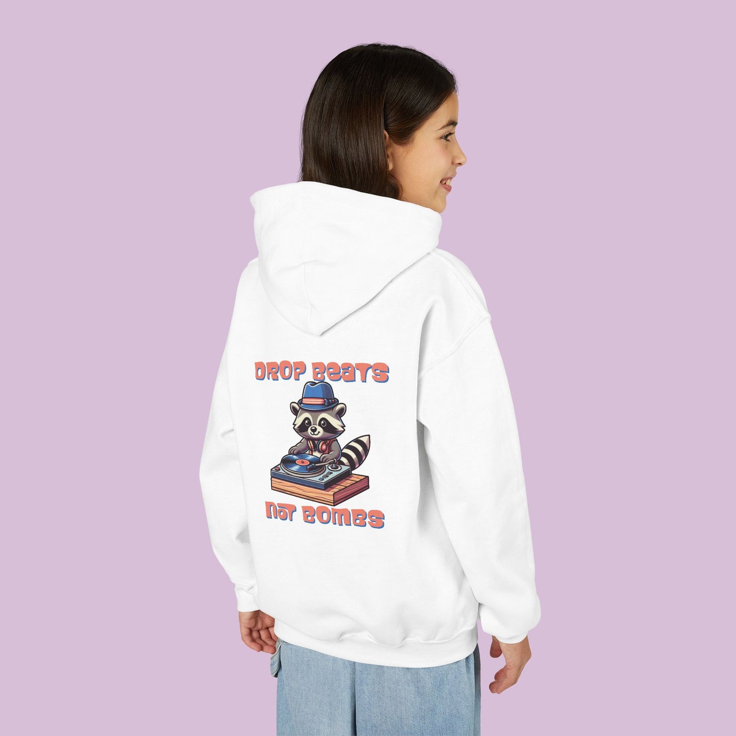 "Beats Not Bombs" Peace Youth Hoodie