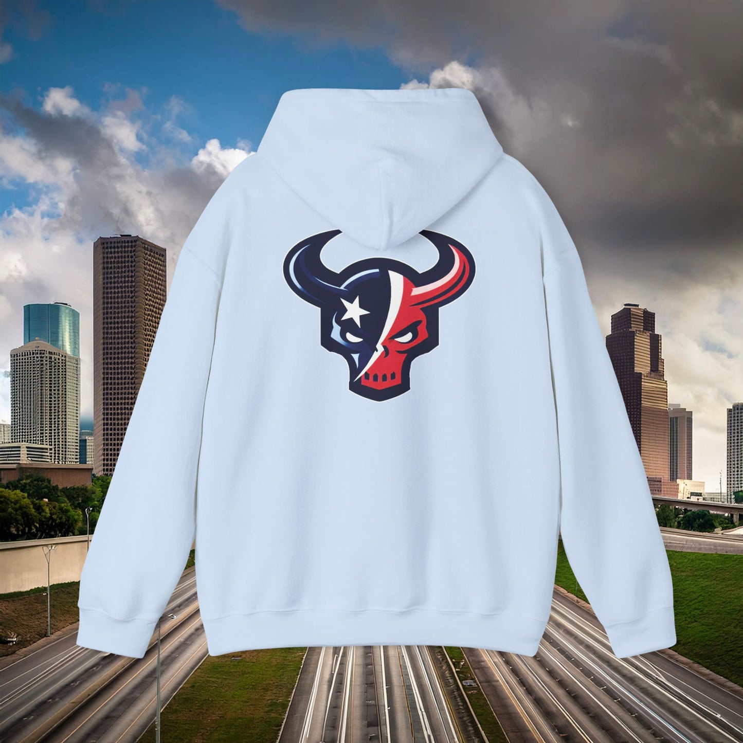 Houston Skull Hoodie