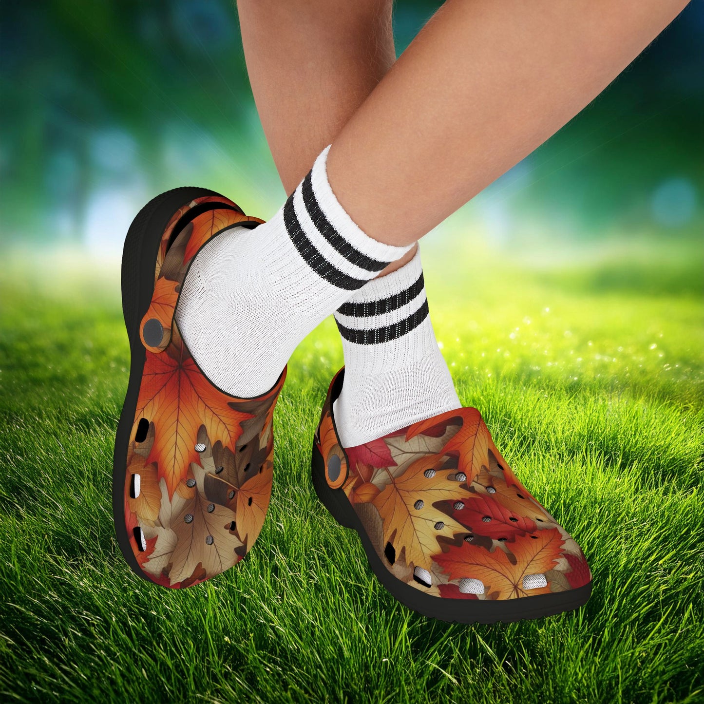 Autumn Leaves Kid's Foam Clogs