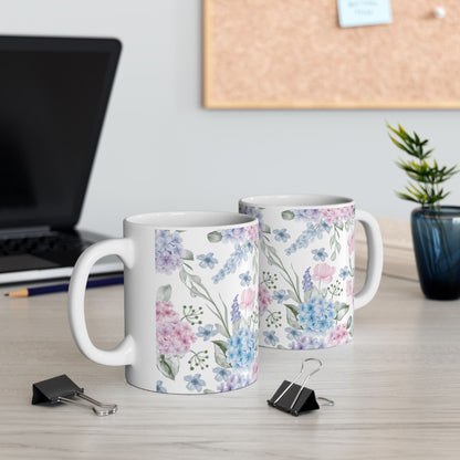Floral Watercolor Ceramic Mug (11oz/15oz)