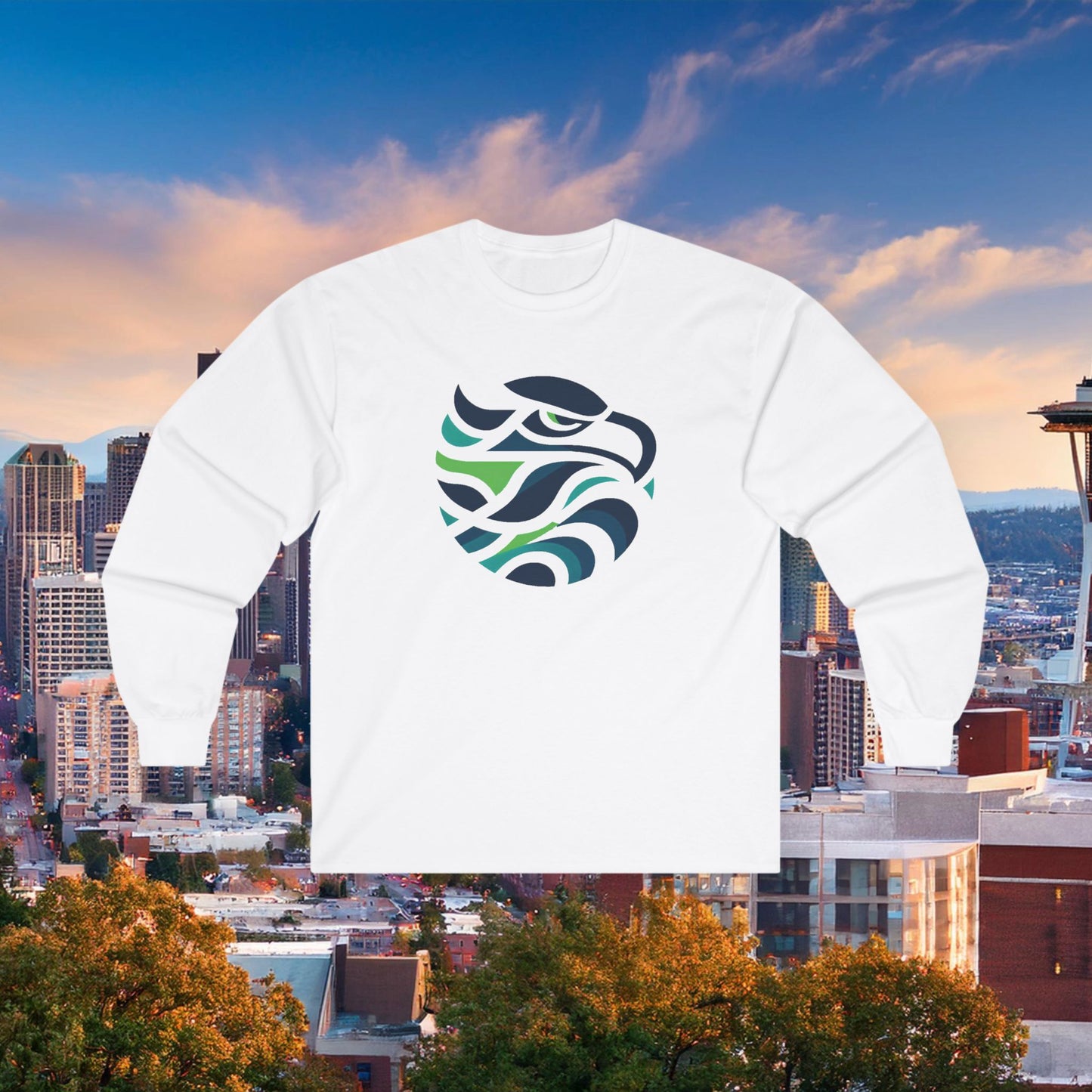 Seattle Football Logo Long Sleeve Tee