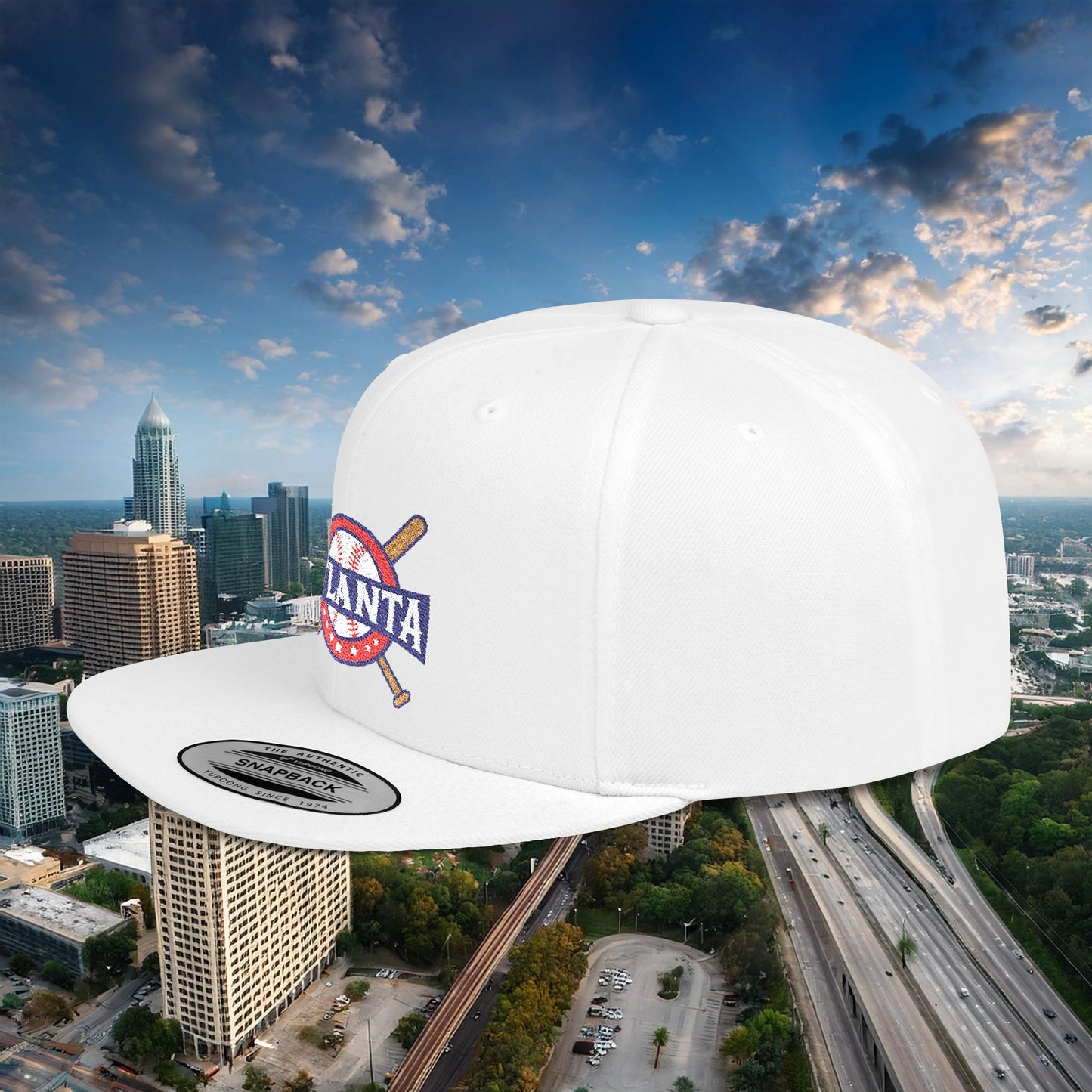 Atlanta Baseball Flat Bill Snapback