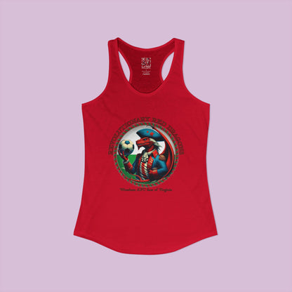 Revolutionary Red Dragons Crest Women's Racerback Tank