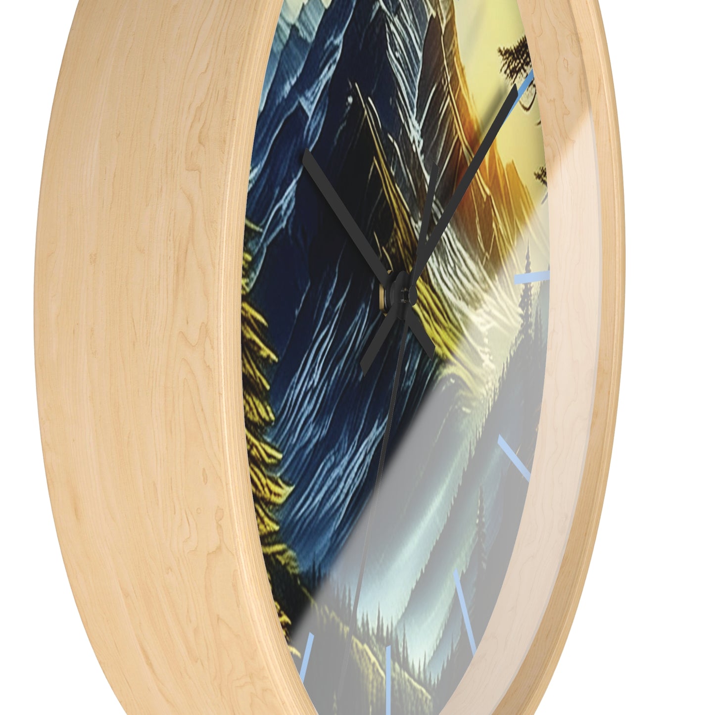 Mystic Mountains Wall Clock