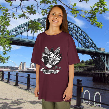 Newcastle United Howay The Lasses B&W (Twin Mags) Kids Tee