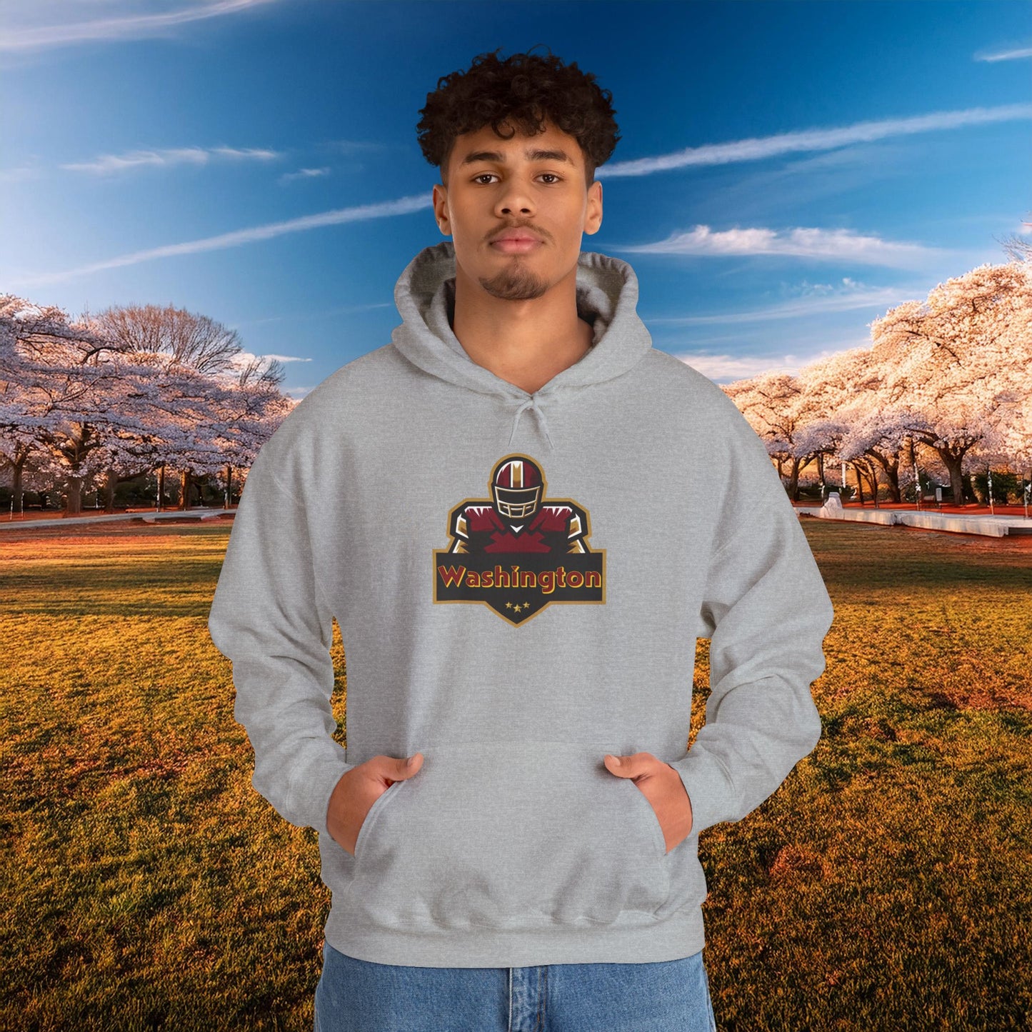 Washington Football Player Logo Hoodie