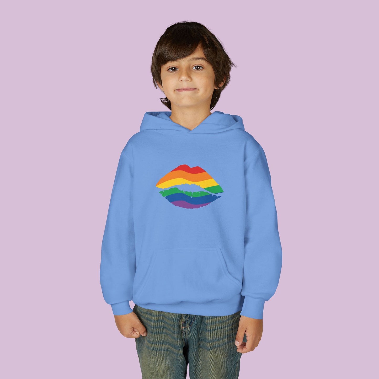 Rainbow Kiss Youth Hoodie