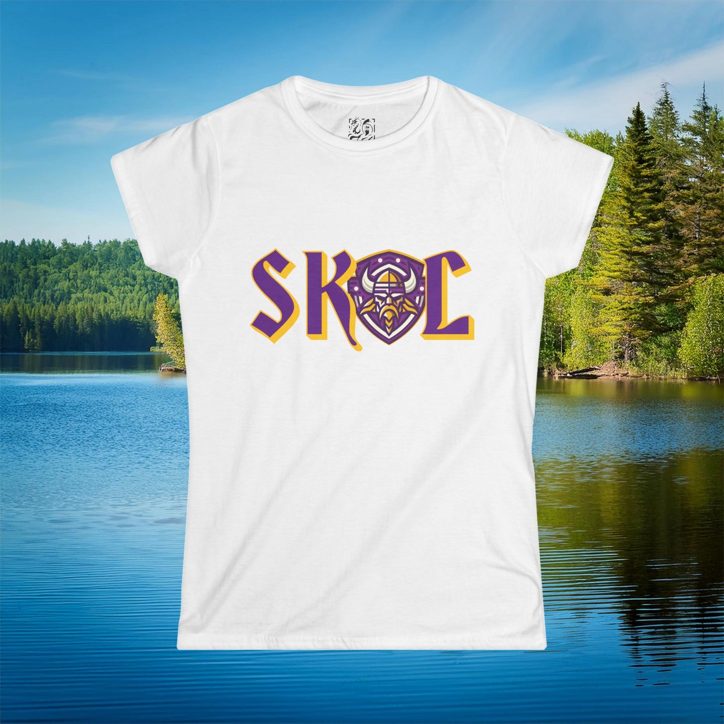 Minnesota Football SKOL Logo Women's Softstyle Tee