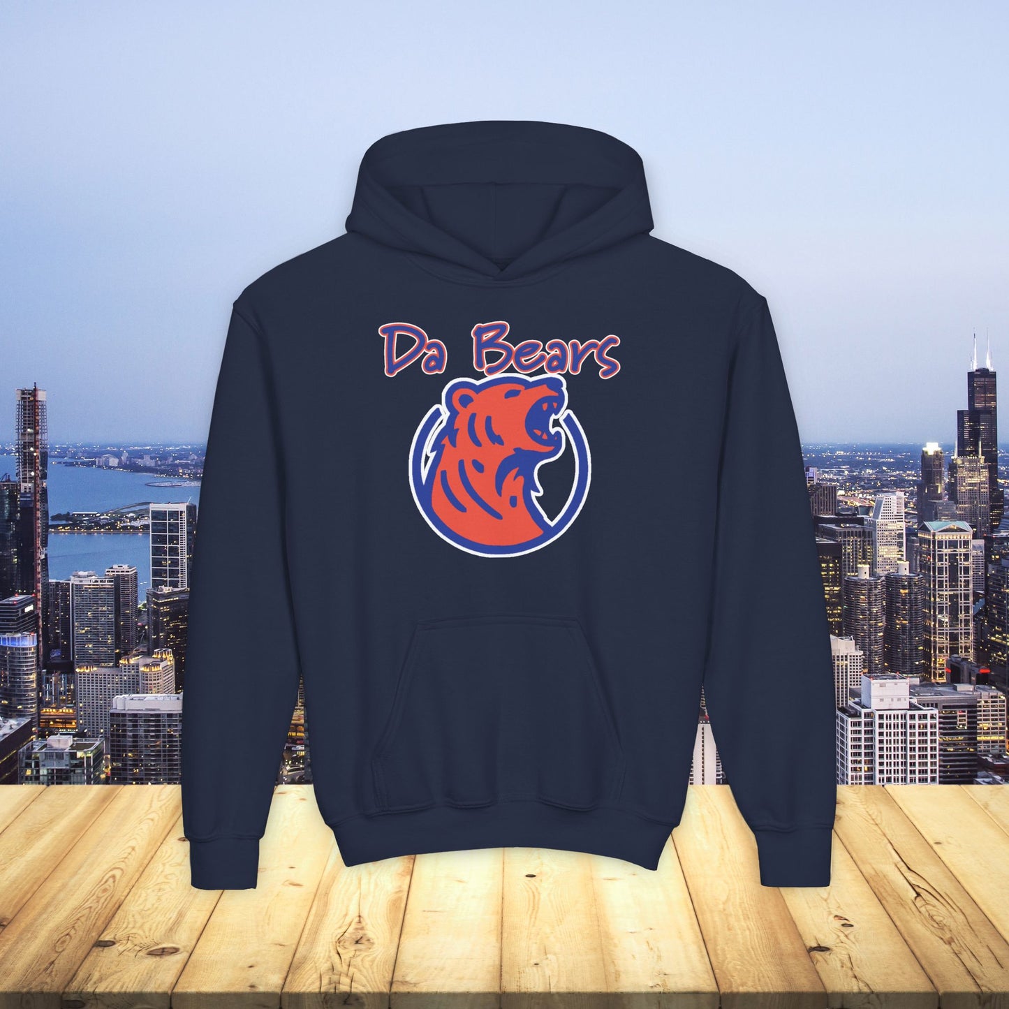 Da Bears Logo Youth Hoodie