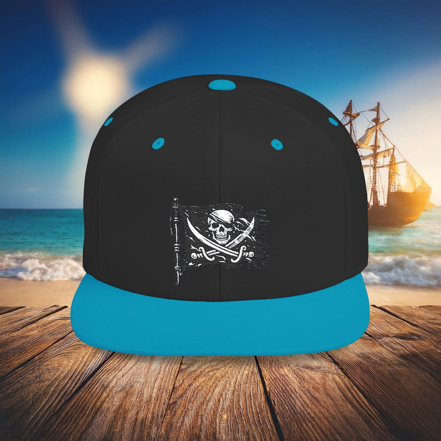 Jolly Roger Flat Bill Snapback