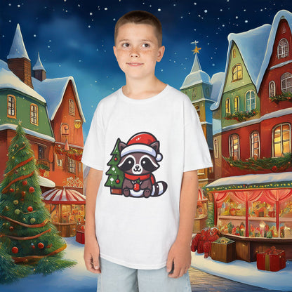 Christmas Raccoon Kids Tee