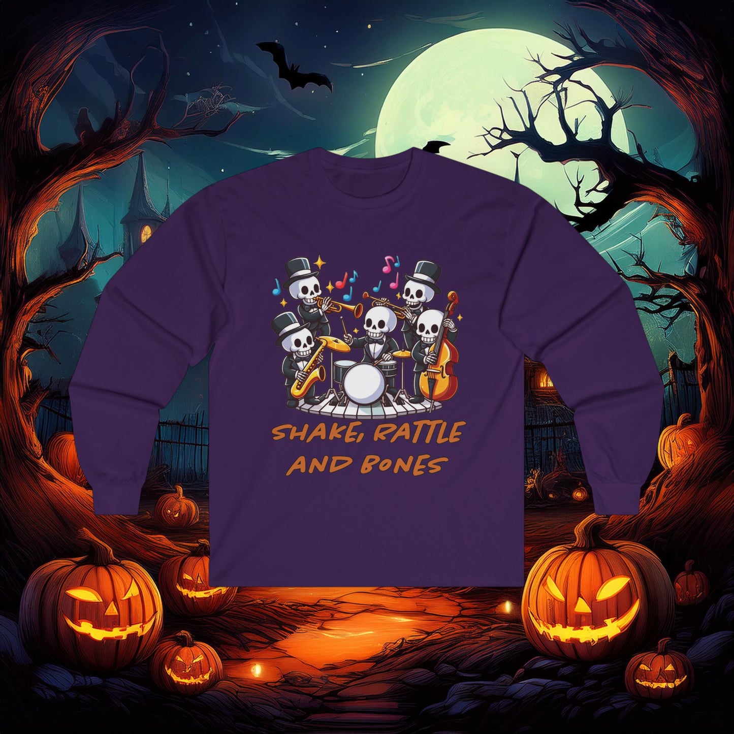 Shake, Rattle and Bones Long Sleeve Tee