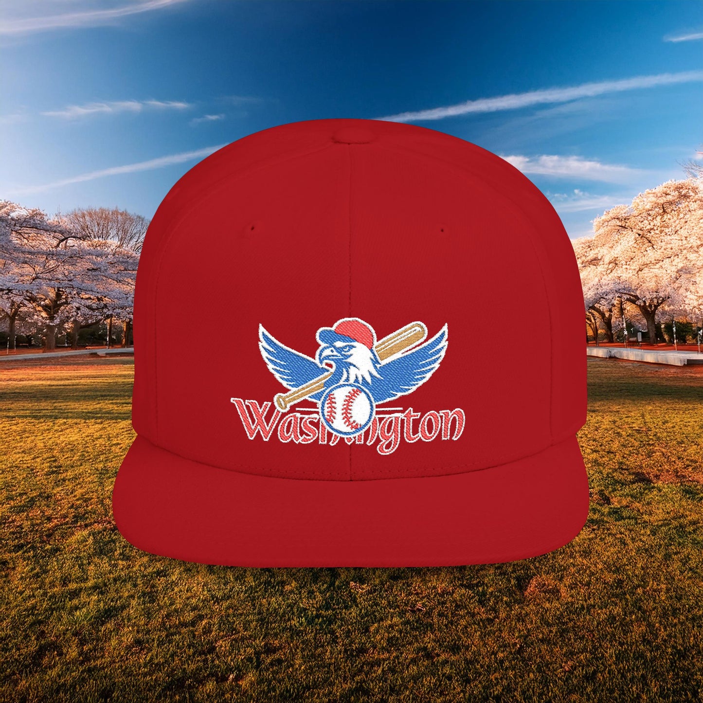 Washington Baseball Eagle Flat Bill Snapback