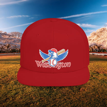 Washington Baseball Eagle Flat Bill Snapback