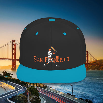 San Francisco Baseball Player Flat Bill Snapback