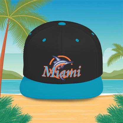Miami Baseball Flat Bill Snapback