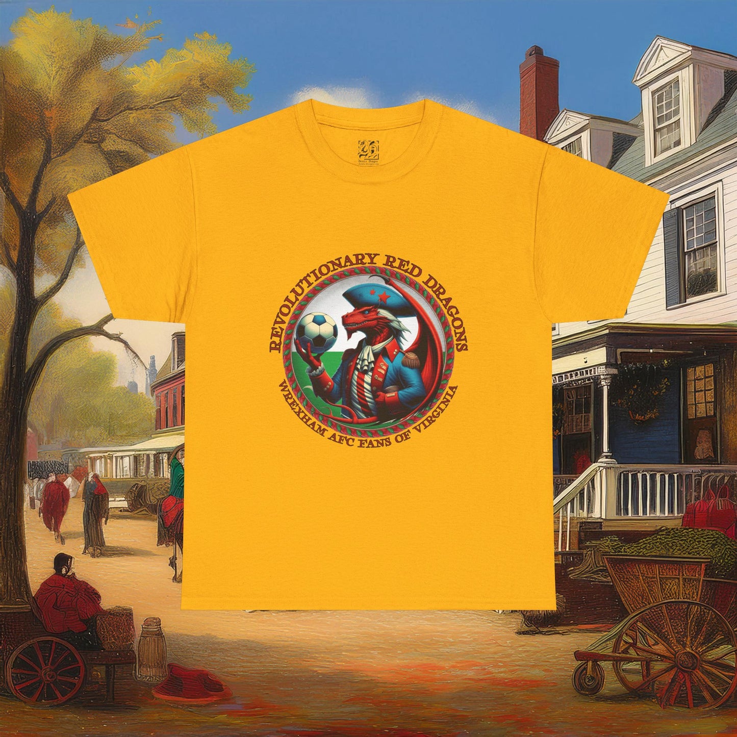 Revolutionary Red Dragons Crest Tee - Alternate